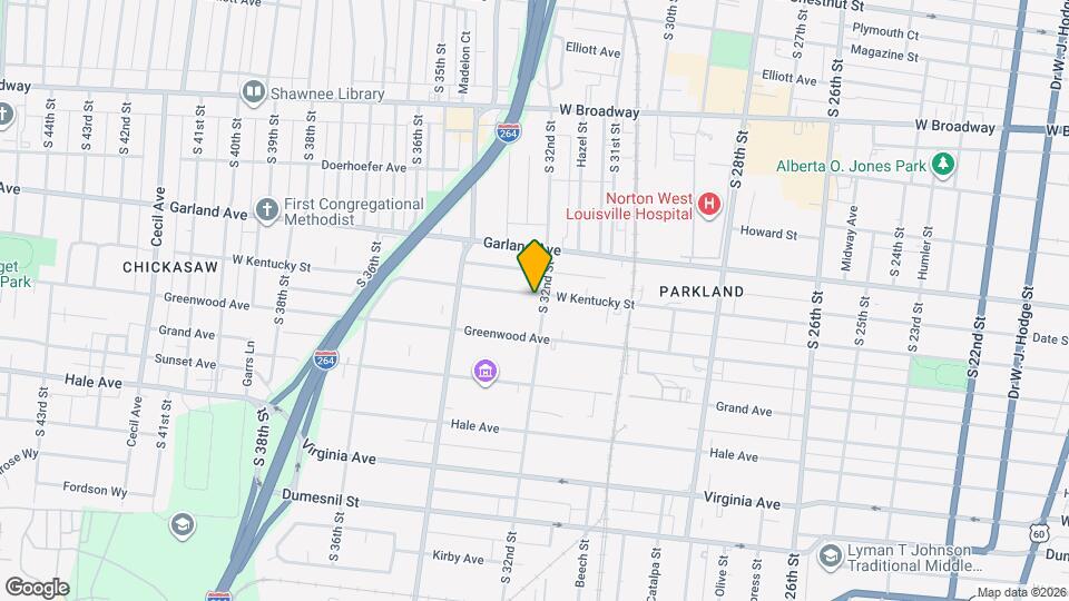 3204 W Kentucky St Map and Location Details