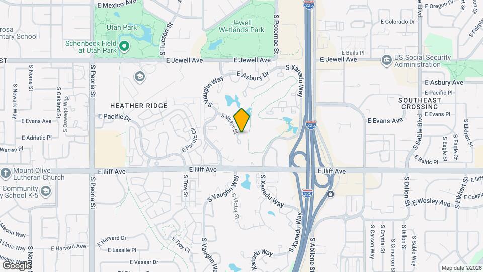 2172 S. Victor St., Unit Unit B. Map and Location Details