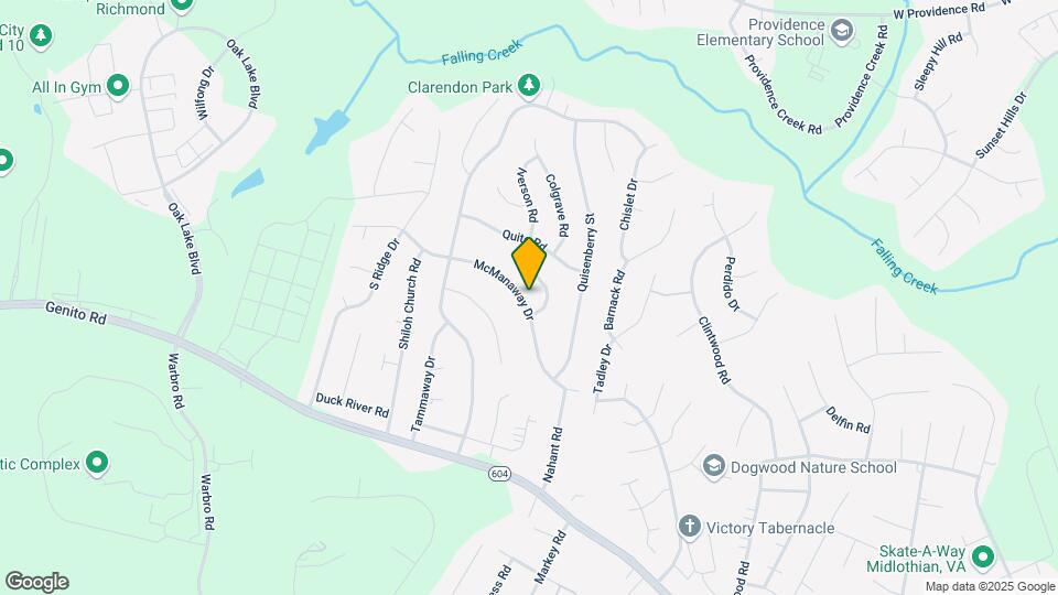 2923 McManaway Dr Map and Location Details