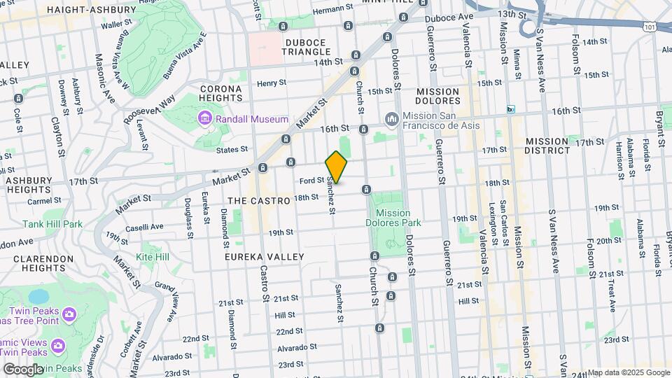 479 Sanchez St Mapa y Detalles de la Ubicación