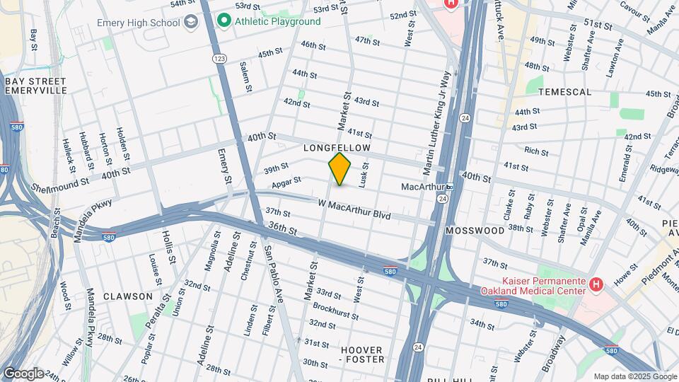 879 Apgar St Map and Location Details