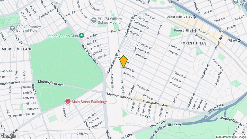 90-09 68th Ave Map and Location Details