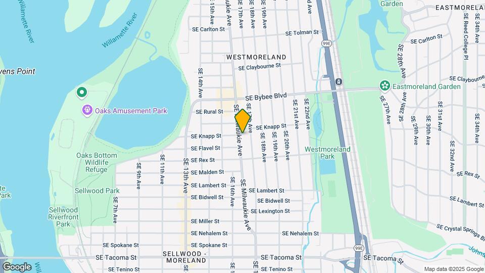 7320-7326 SE Milwaukie Ave Mapa y Detalles de la Ubicación
