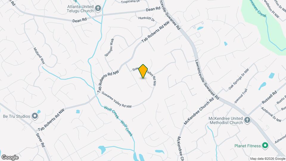 1860 Suwanee Ridge Ct NW Map and Location Details