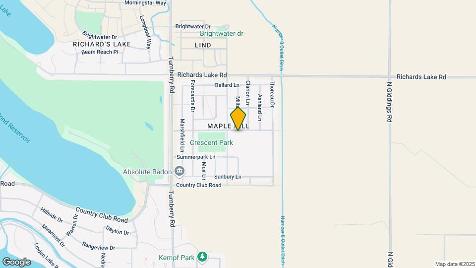 2427 Maple Hill Dr Map and Location Details