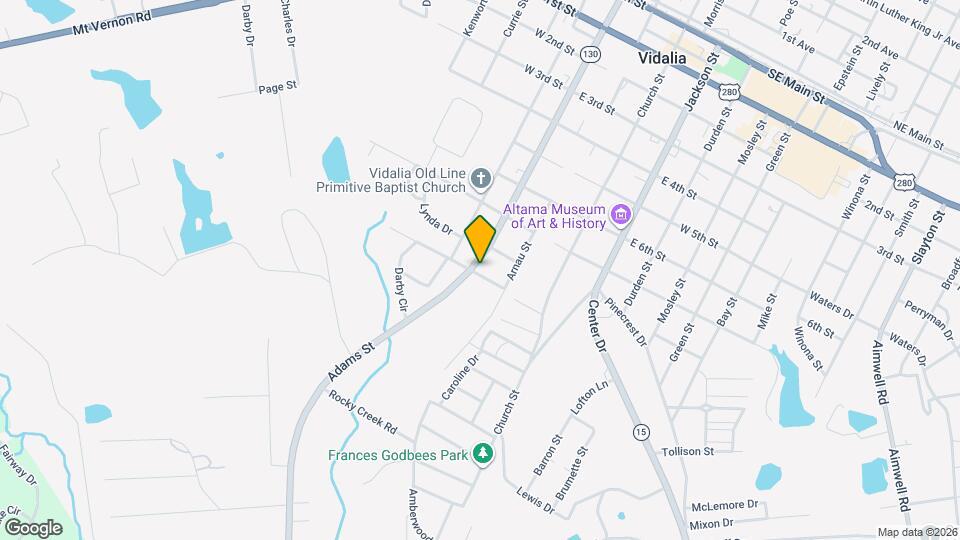 904 Adams St Map and Location Details