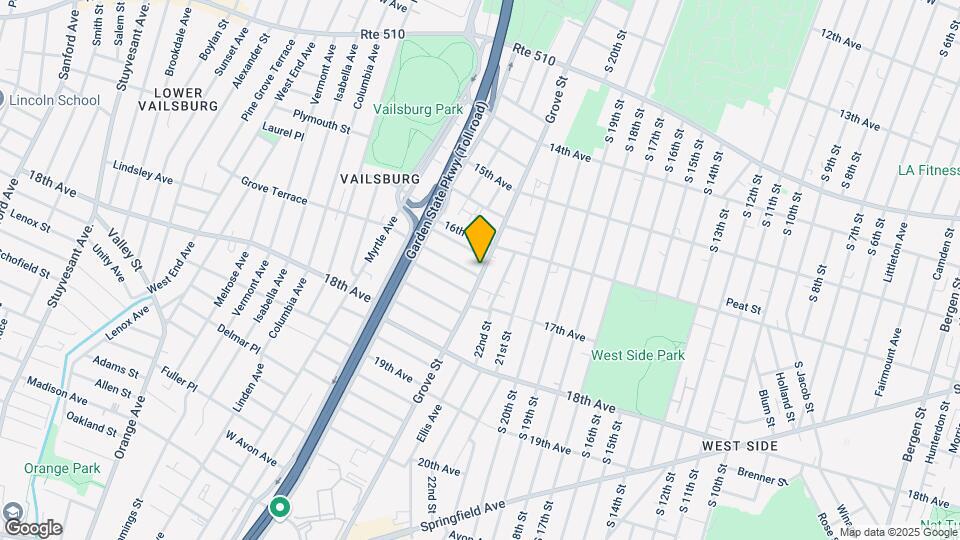 587 Grove St Map and Location Details
