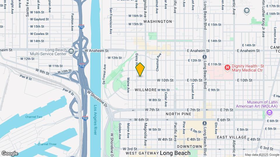 529 W 10th St Map and Location Details