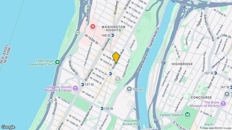 2087 Amsterdam Ave, Unit 2C Map and Location Details