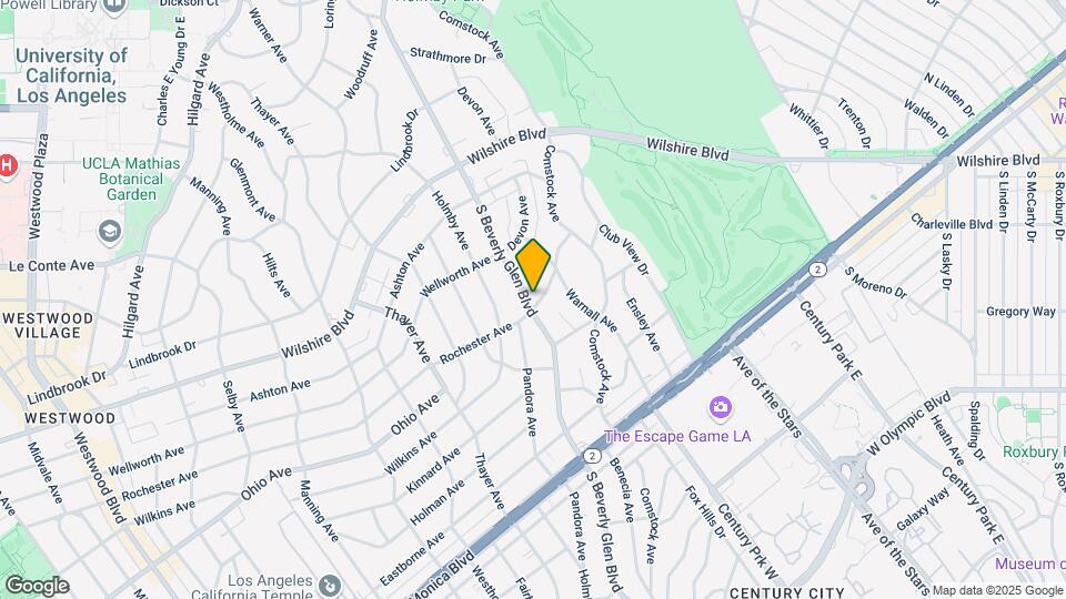 1366 S Beverly Glen Blvd Map and Location Details