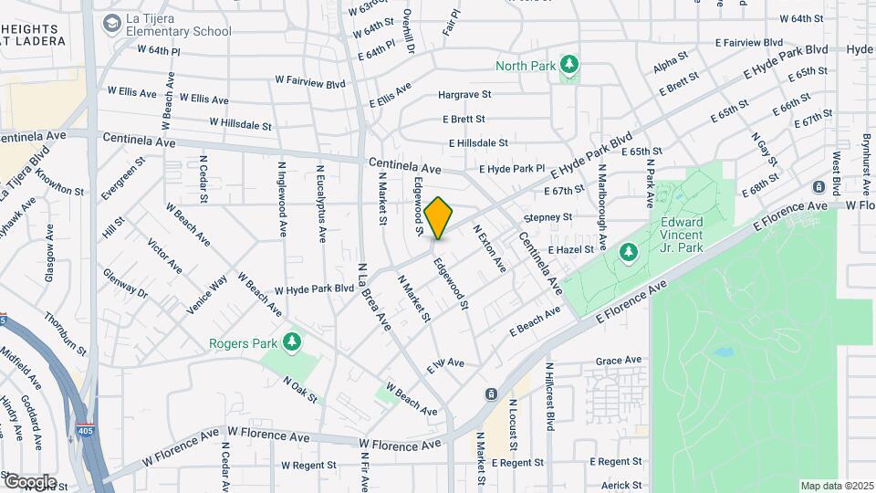 620 Edgewood St Map and Location Details