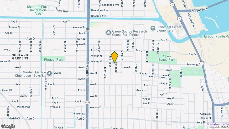 1307 N 20th St Map and Location Details