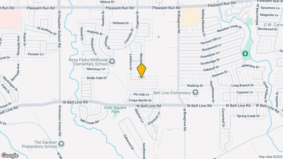 1806 Cross Oaks Dr Map and Location Details