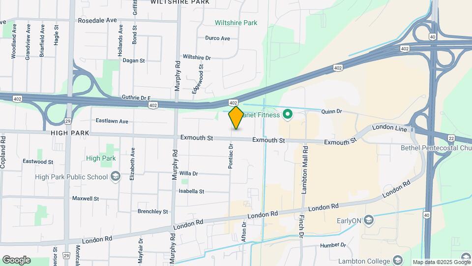 $1000 Move-in BonusPontiac Court – Lowrise Map and Location Details