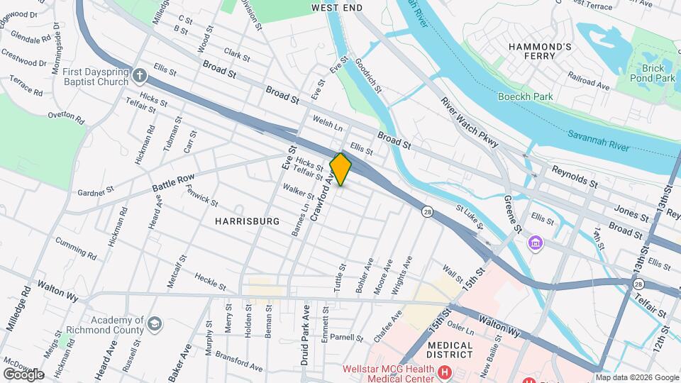 1730 Telfair St, Unit 2 Map and Location Details