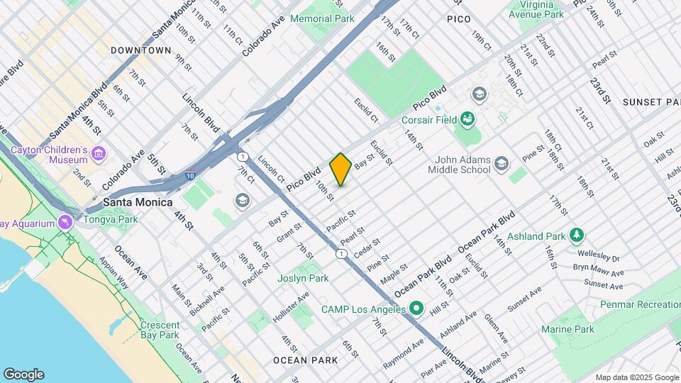 1019 Grant St Map and Location Details