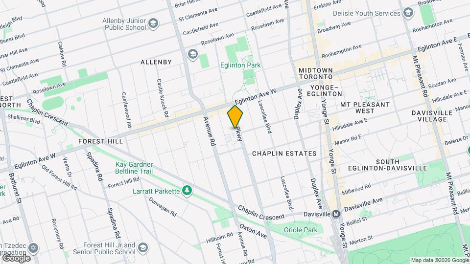 470 Oriole Pkwy Map and Location Details