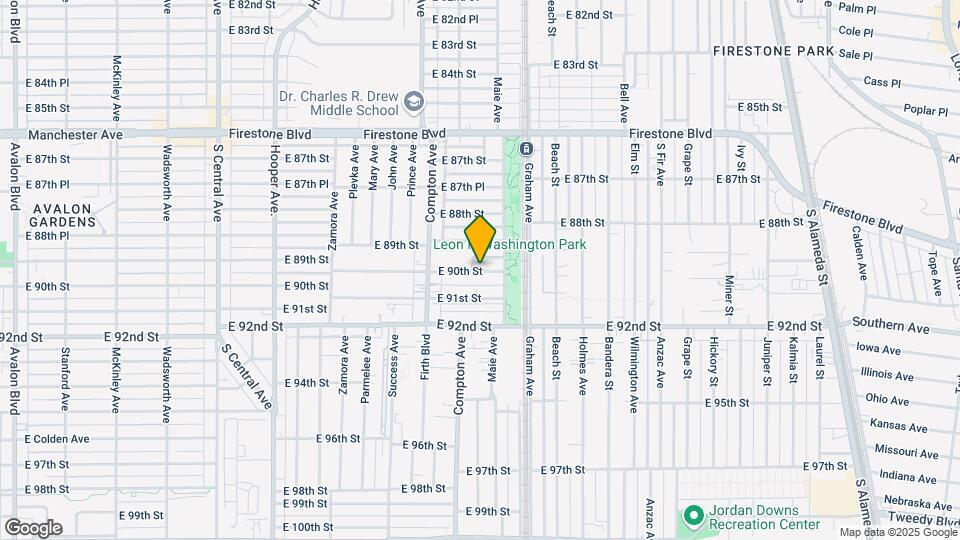 1613 E 90th St Mapa y Detalles de la Ubicación
