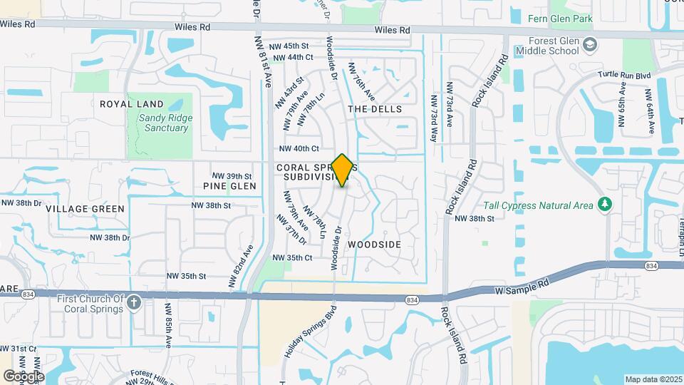 3890 Woodside Dr Map and Location Details