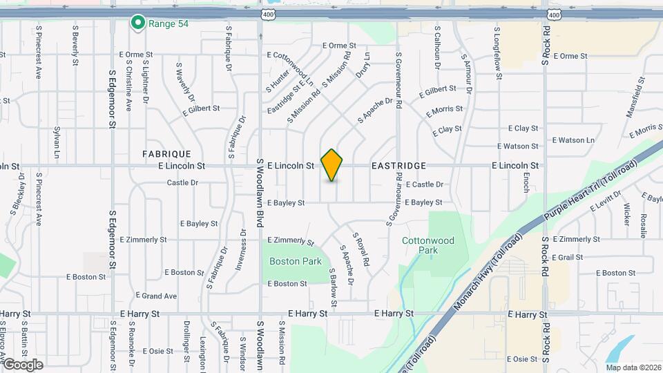 933 S Apache Dr Map and Location Details