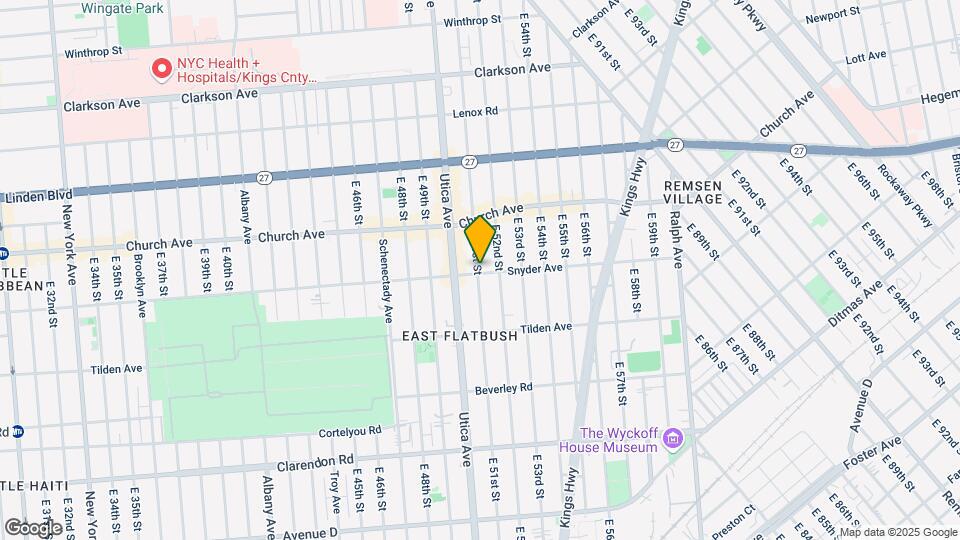 5101 Snyder Ave Map and Location Details