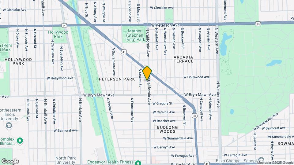 5644 N California Ave Map and Location Details
