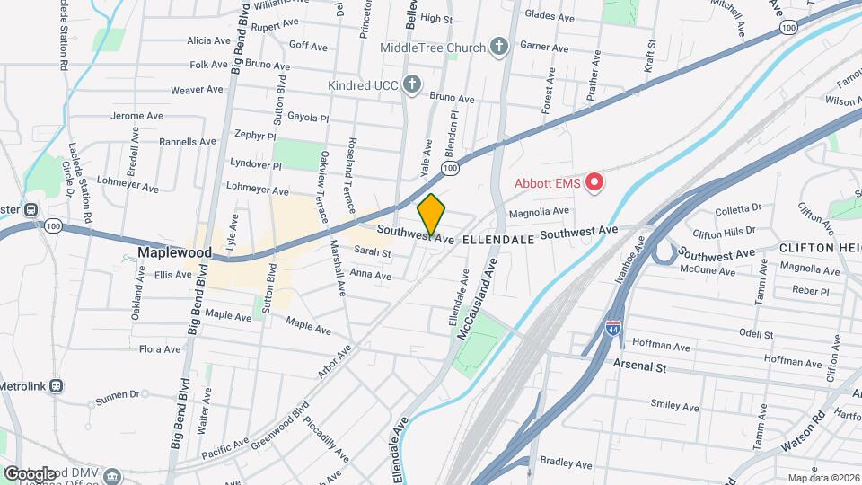 7132 Southwest Ave Map and Location Details