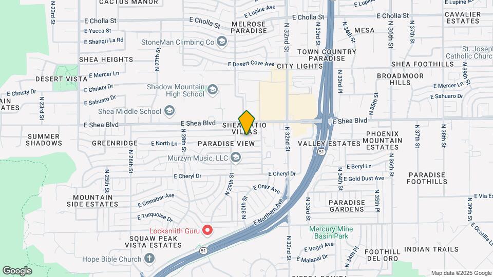 3037 E Cannon Dr Map and Location Details
