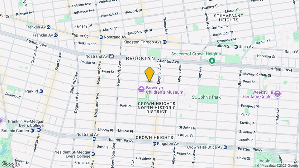 1276 Bergen St Map and Location Details