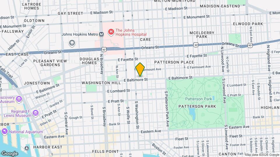 2016 E Baltimore St, Unit 2016 East Baltimore Stree Map and Location Details