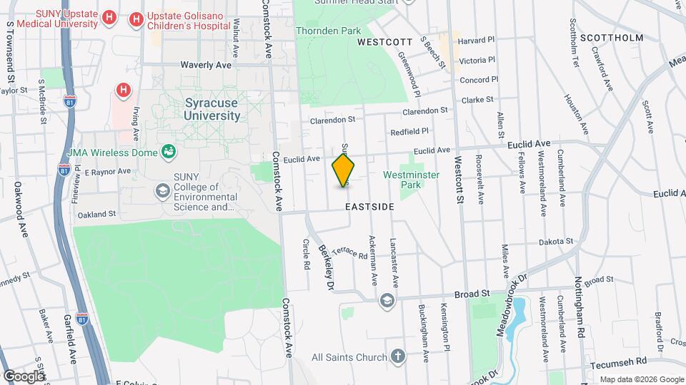 854 Sumner Ave Map and Location Details