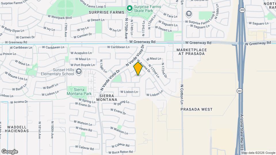 14890 N 174th Ave Map and Location Details