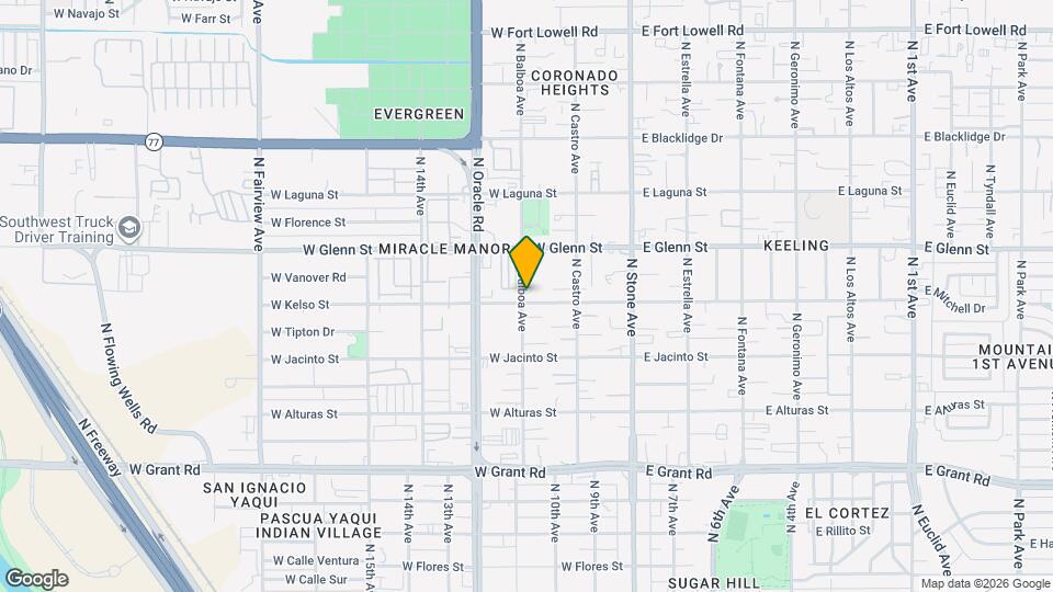 256 W Kelso St Map and Location Details