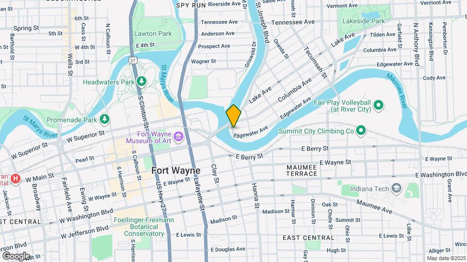 701 Edgewater Ave Map and Location Details