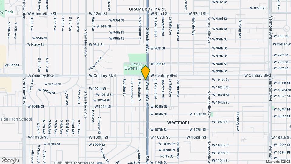 10021 S Western Ave Map and Location Details