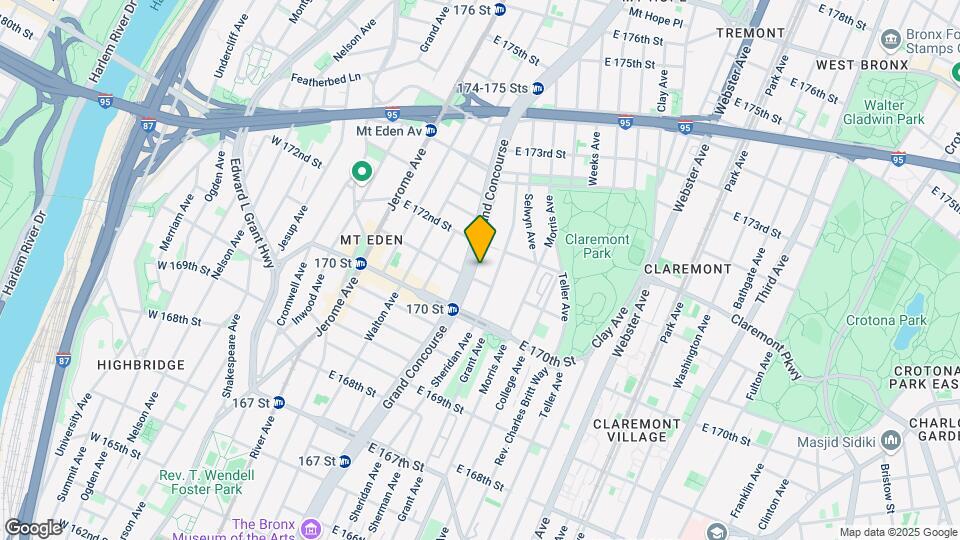 1454 Grand Concourse Map and Location Details