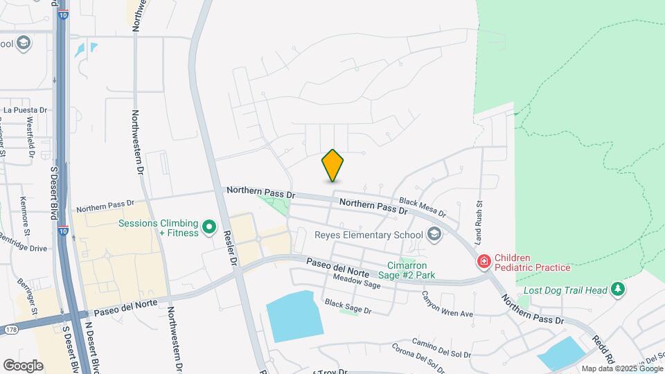 7381 Black Mesa Dr Map and Location Details