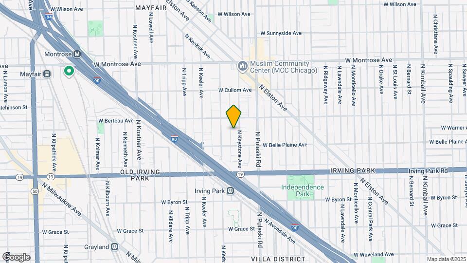 4130 N Keystone Ave Map and Location Details