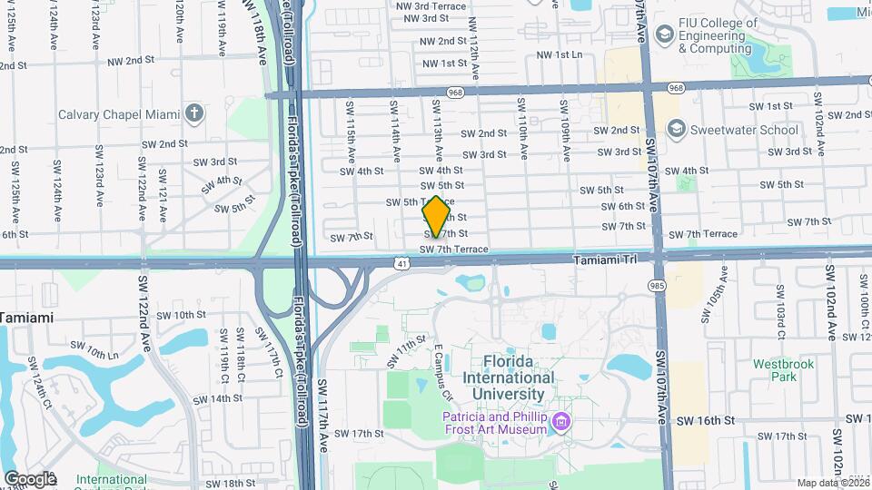 11333 SW 7th Terrace Map and Location Details