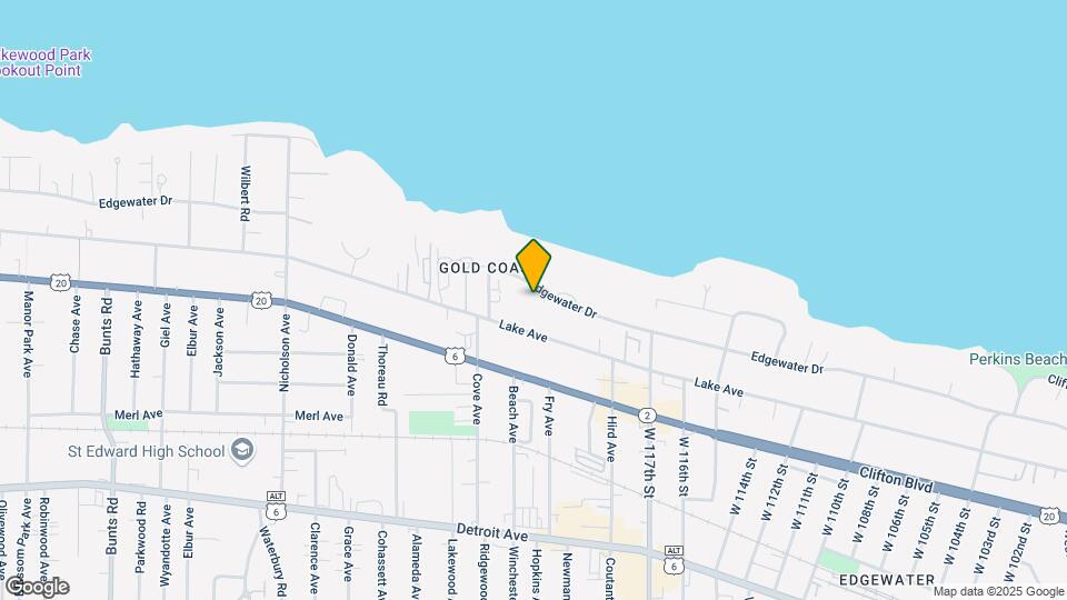 Edgewater House Mapa y Detalles de la Ubicación
