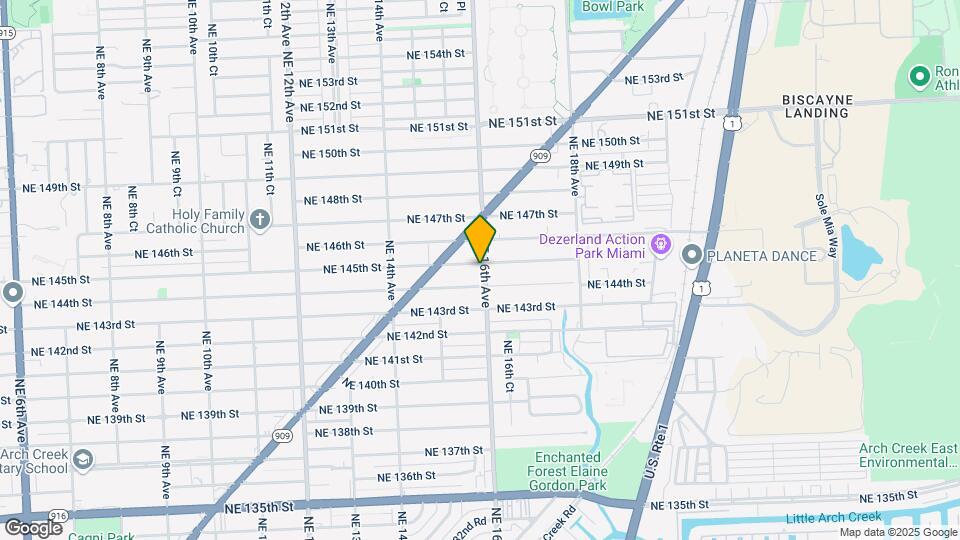 1590 NE 145th St Mapa y Detalles de la Ubicación