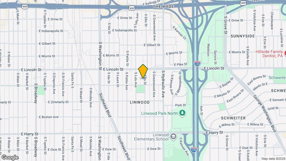 1247 S Ellis St Map and Location Details