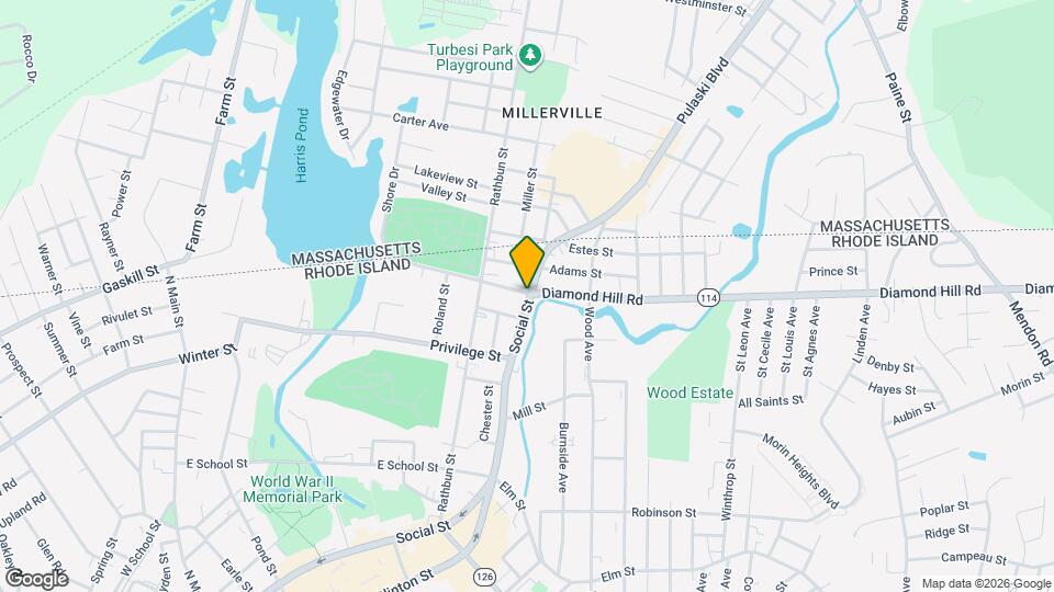 1076 Social St Map and Location Details