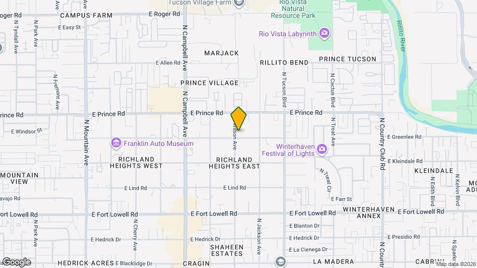 2205 E Greenlee Rd Map and Location Details