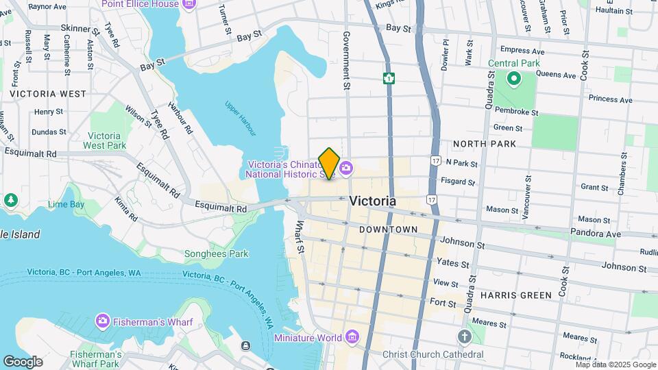 535 Fisgard St Map and Location Details