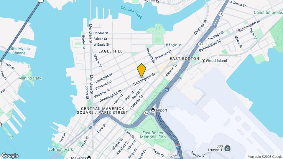 198 Bennington St Map and Location Details
