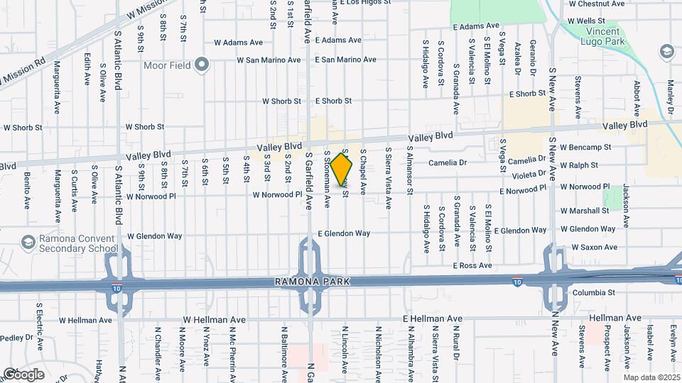 1529 S Monterey St Mapa y Detalles de la Ubicación