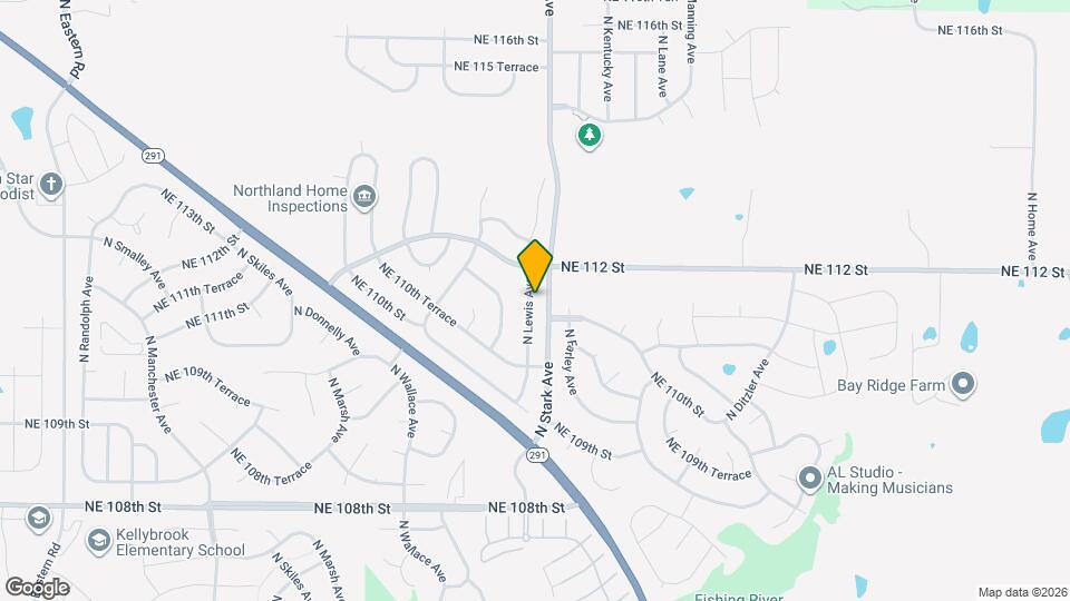 11115 N Lewis Ave Map and Location Details