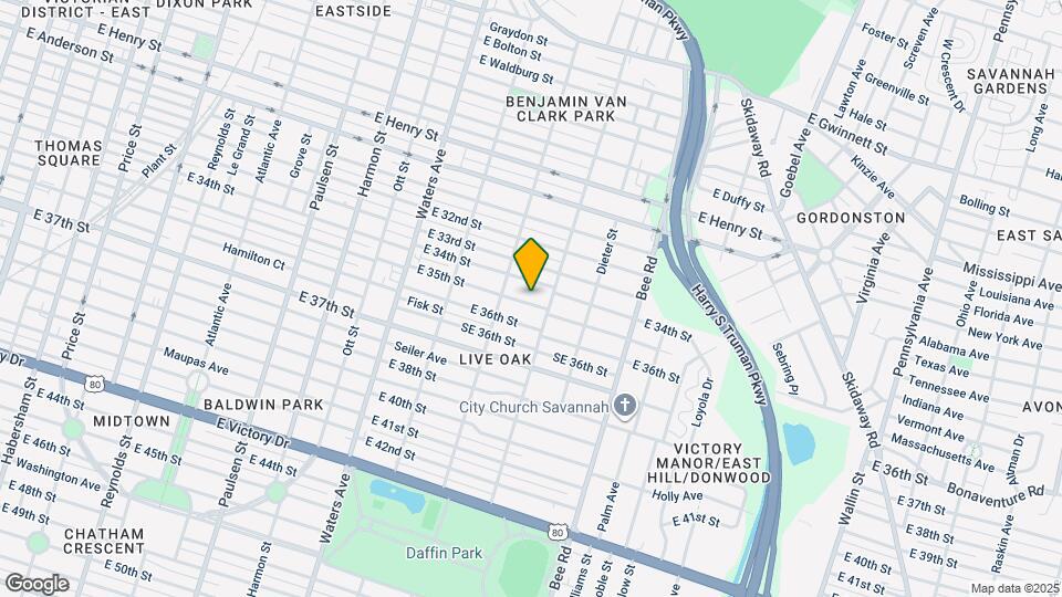 1320 E 35th St Map and Location Details
