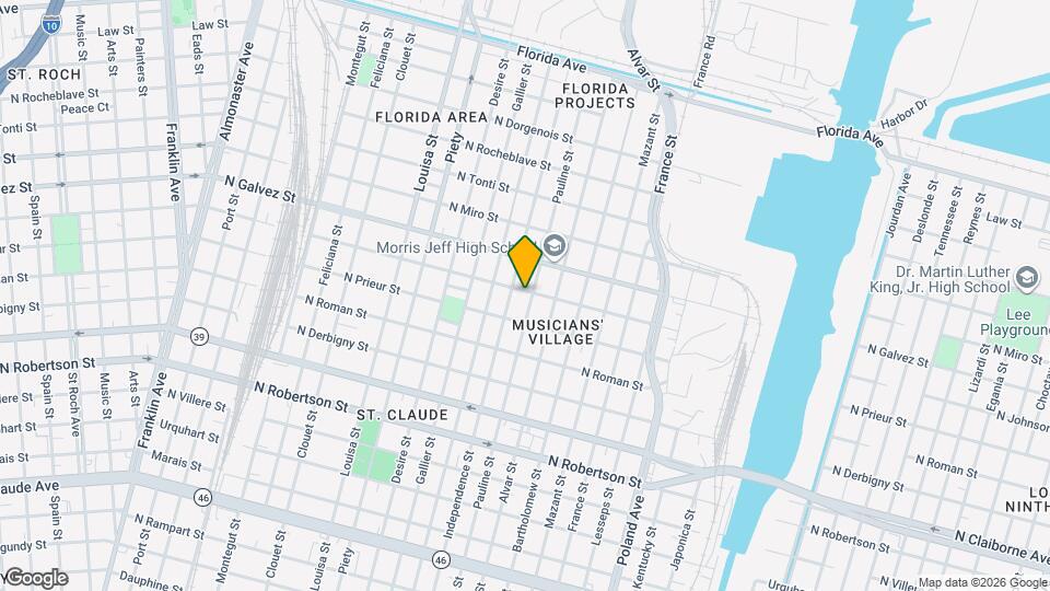 1938 Pauline St Map and Location Details